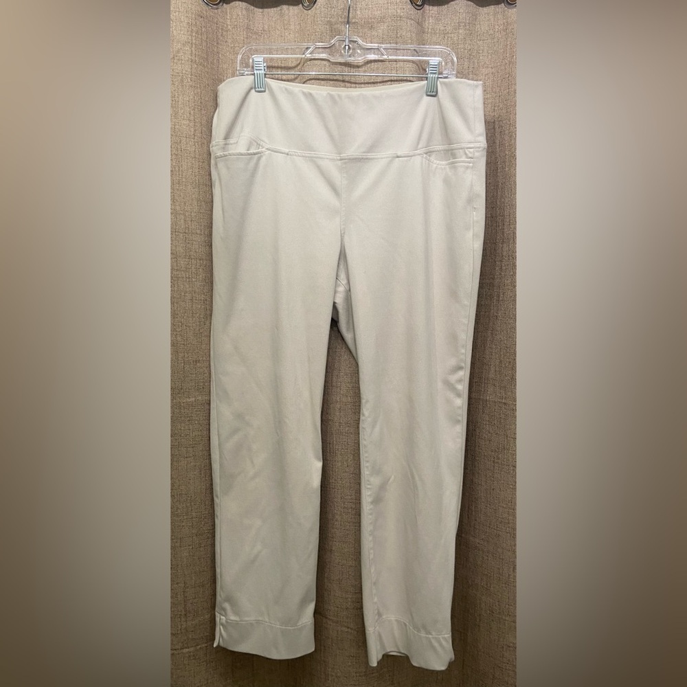 J. Jill Cream wide Leg Pull-On Pants